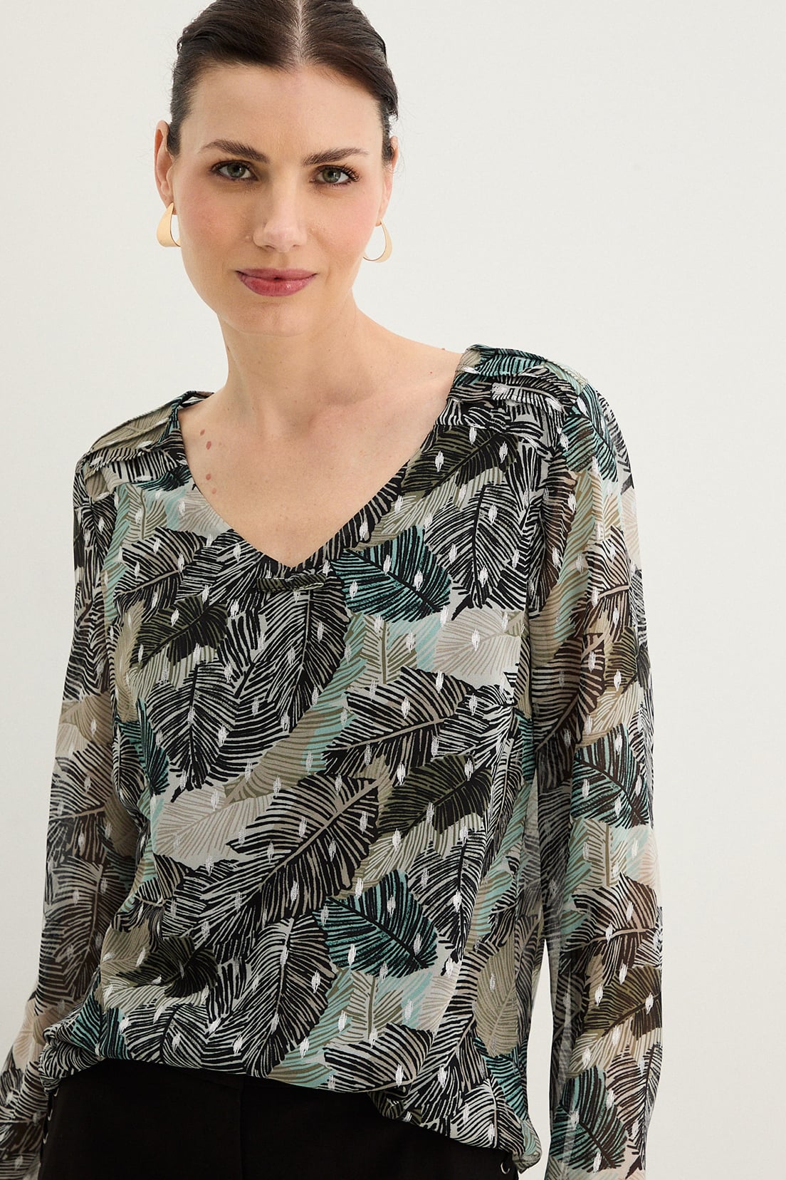 BLUSAS MANGA LARGA MUJER MAGRIFFE - 1