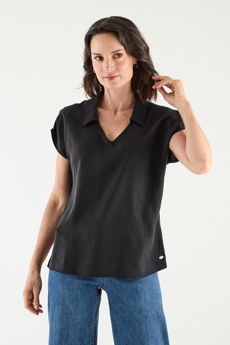 BLUSAS MANGA CORTA MUJER MAGRIFFE - 1
