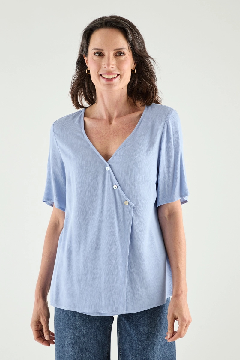 BLUSAS MANGA CORTA MUJER MAGRIFFE - 1