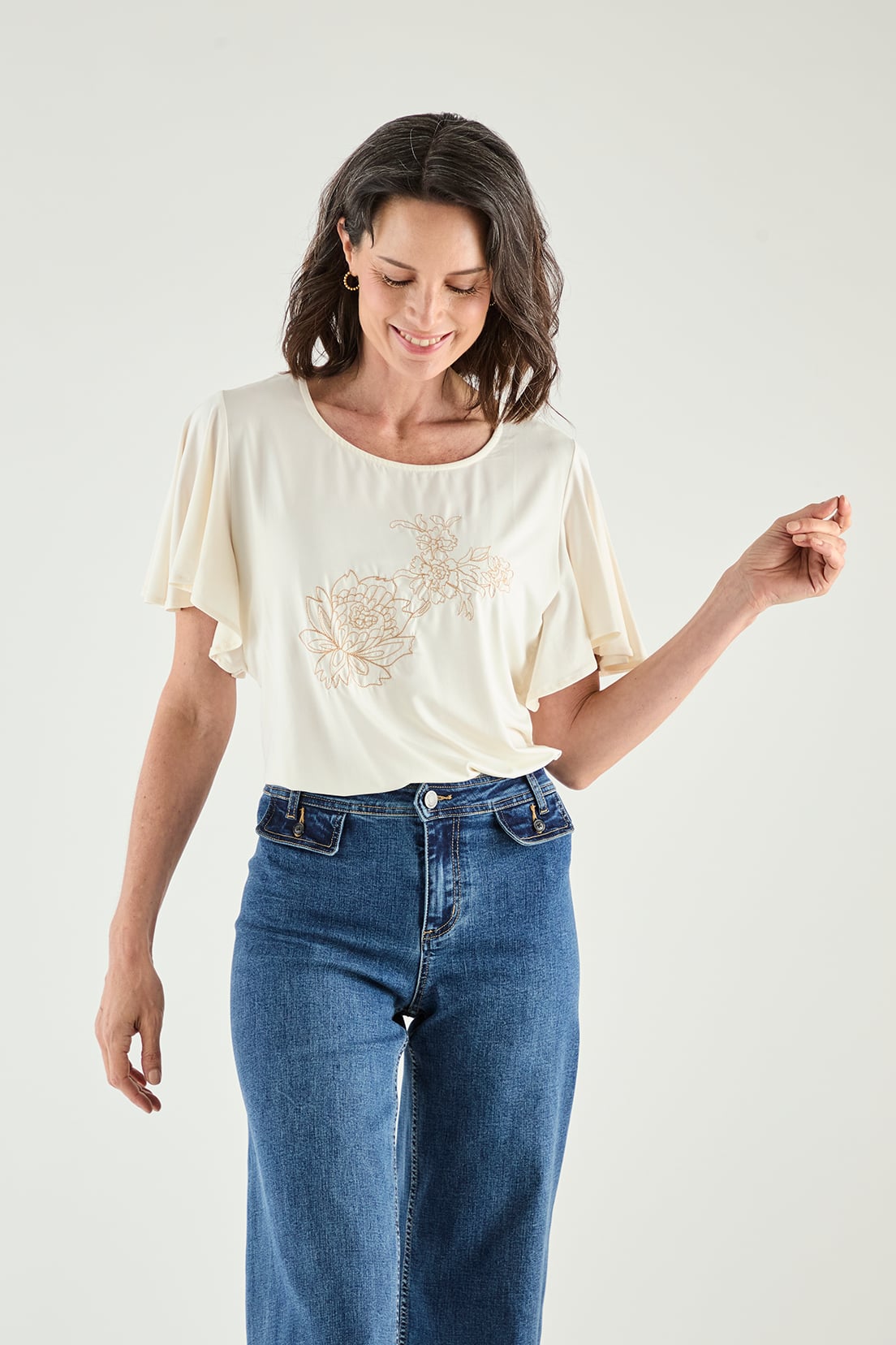 POLERA MANGA CORTA MUJER MAGRIFFE - 1