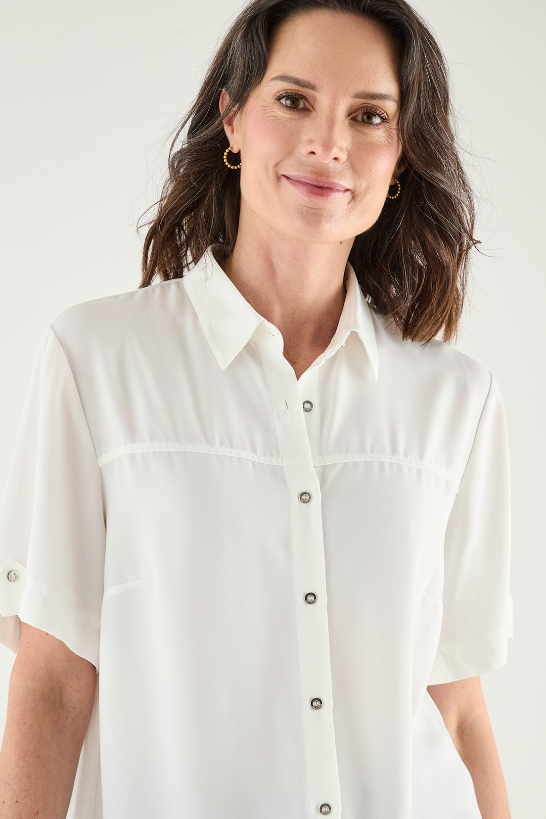 BLUSAS MANGA CORTA MUJER MAGRIFFE - 2