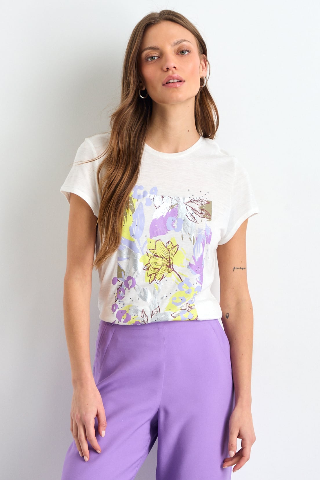 POLERA MANGA CORTA CRUDO MUJER IO - 2