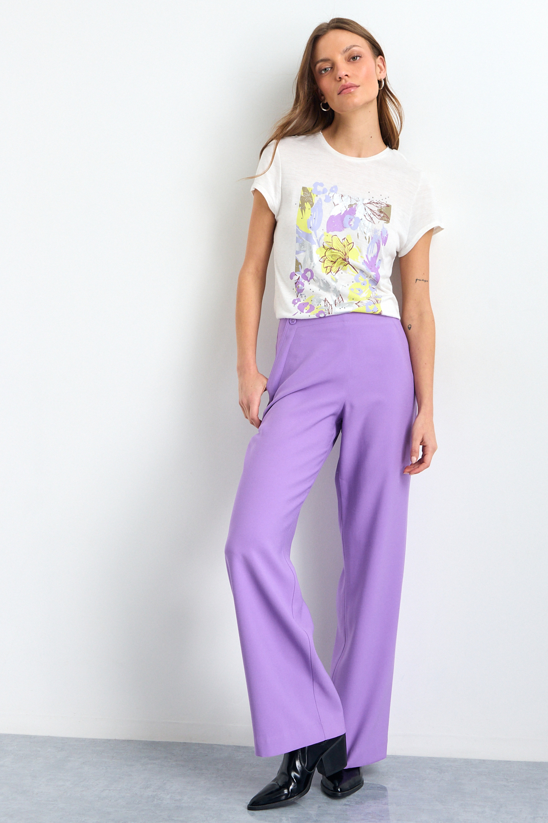 POLERA MANGA CORTA CRUDO MUJER IO - 5