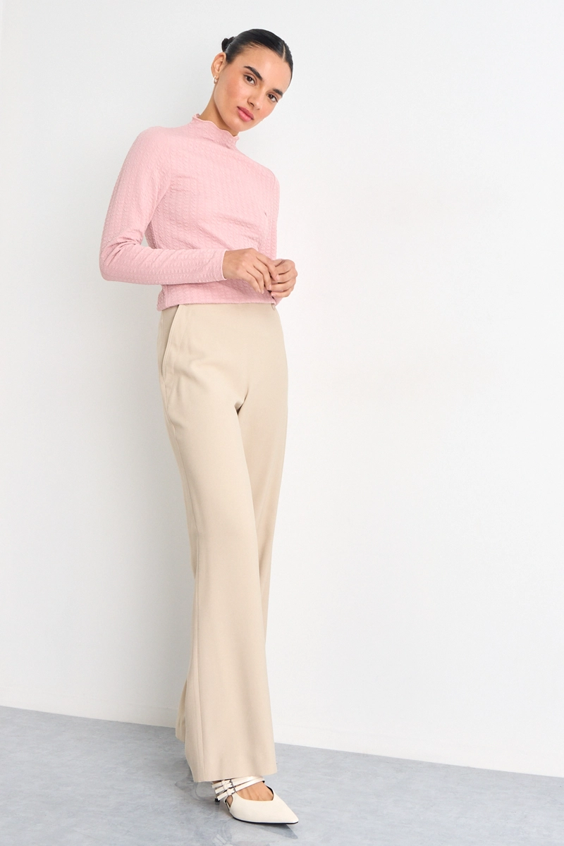 POLERA MANGA LARGA ROSA MUJER IO - 3