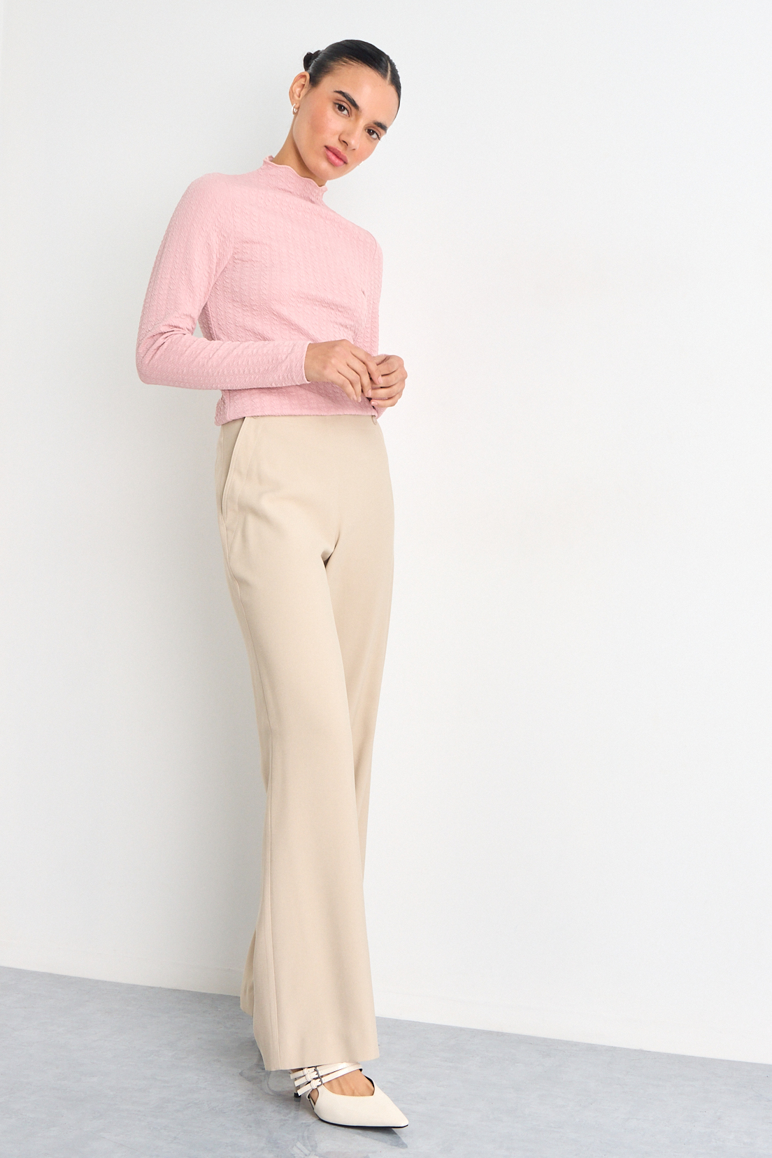 POLERA MANGA LARGA ROSA MUJER IO - 3