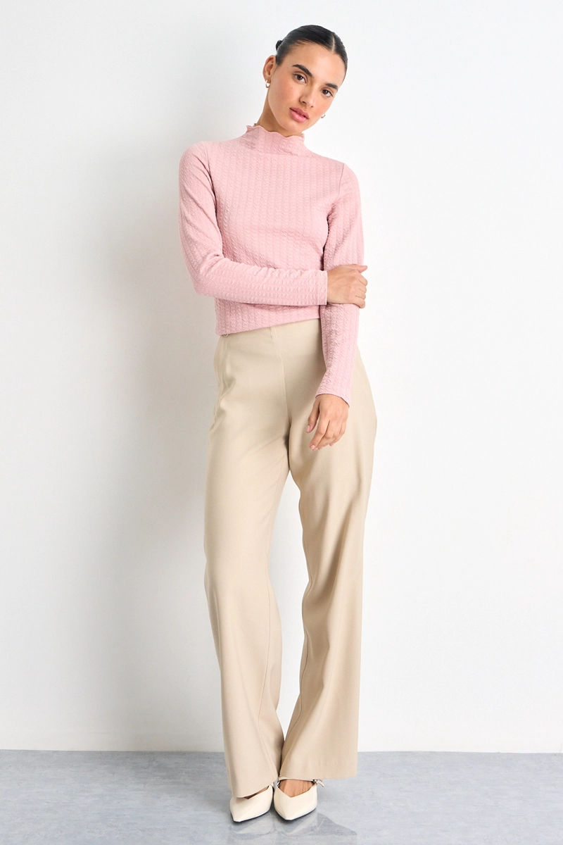 POLERA MANGA LARGA ROSA MUJER IO - 5