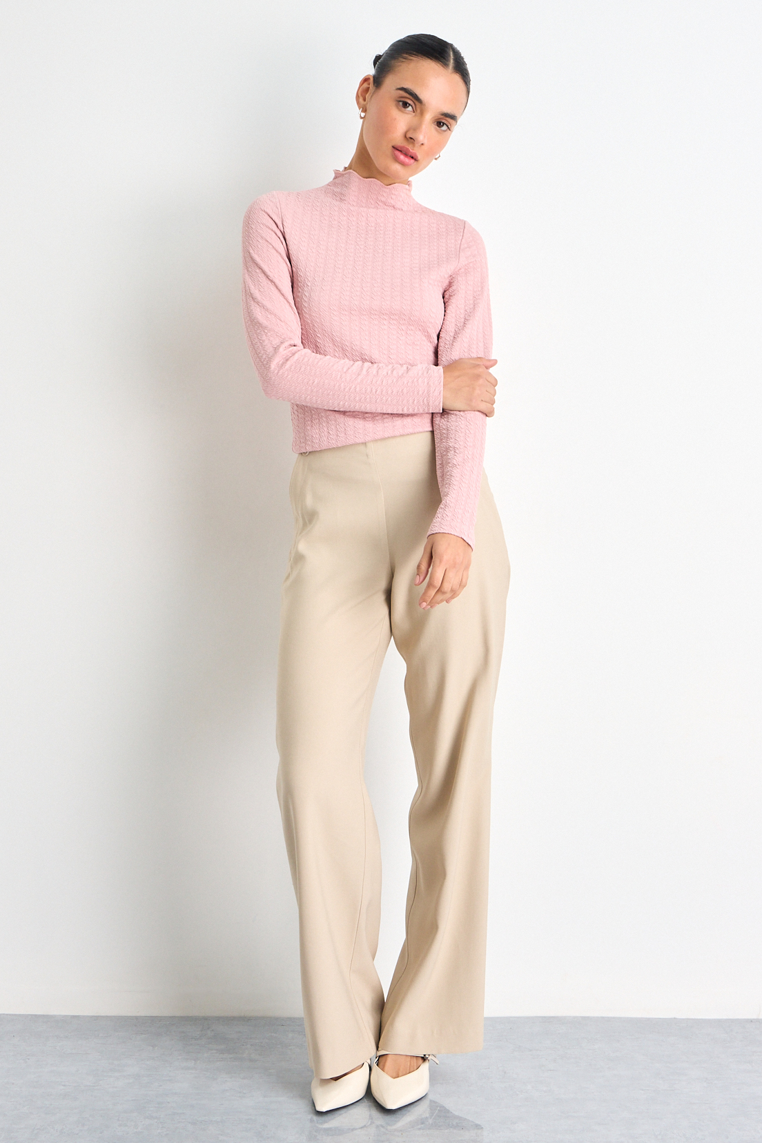 POLERA MANGA LARGA ROSA MUJER IO - 5
