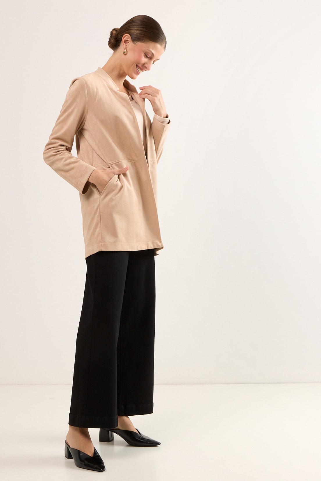TAPADO ABIERTO BEIGE MUJER MAGRIFFE - 3