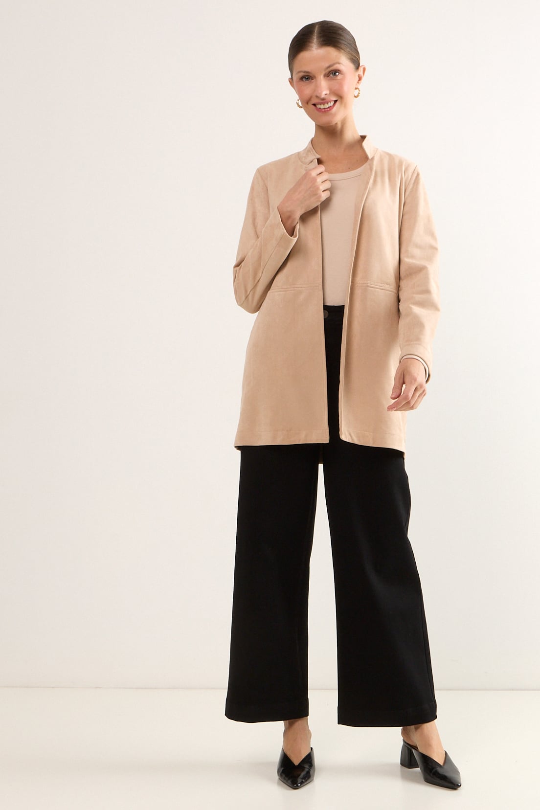 TAPADO ABIERTO BEIGE MUJER MAGRIFFE - 5