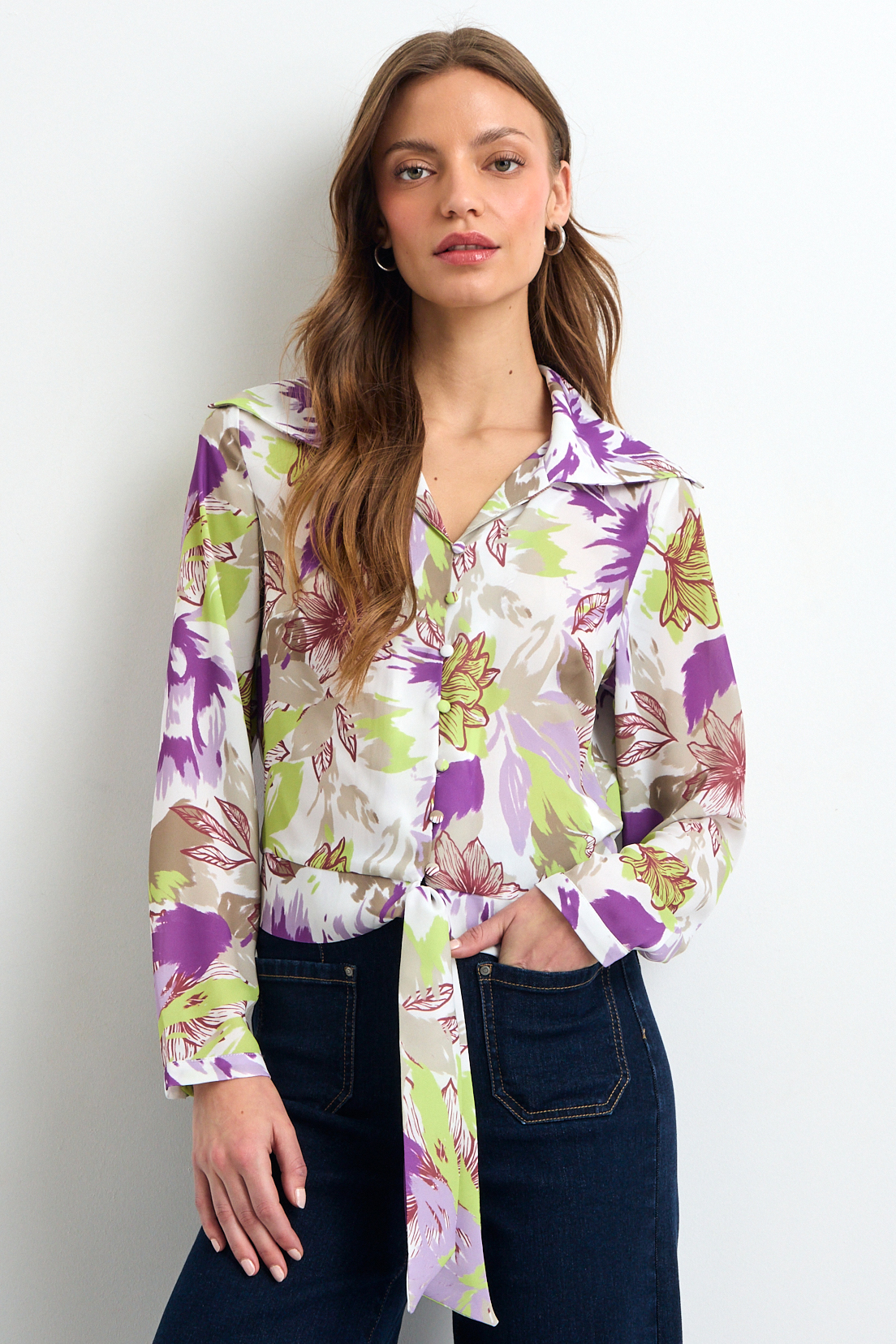 BLUSAS MANGA LARGA MORADO MUJER IO - 2