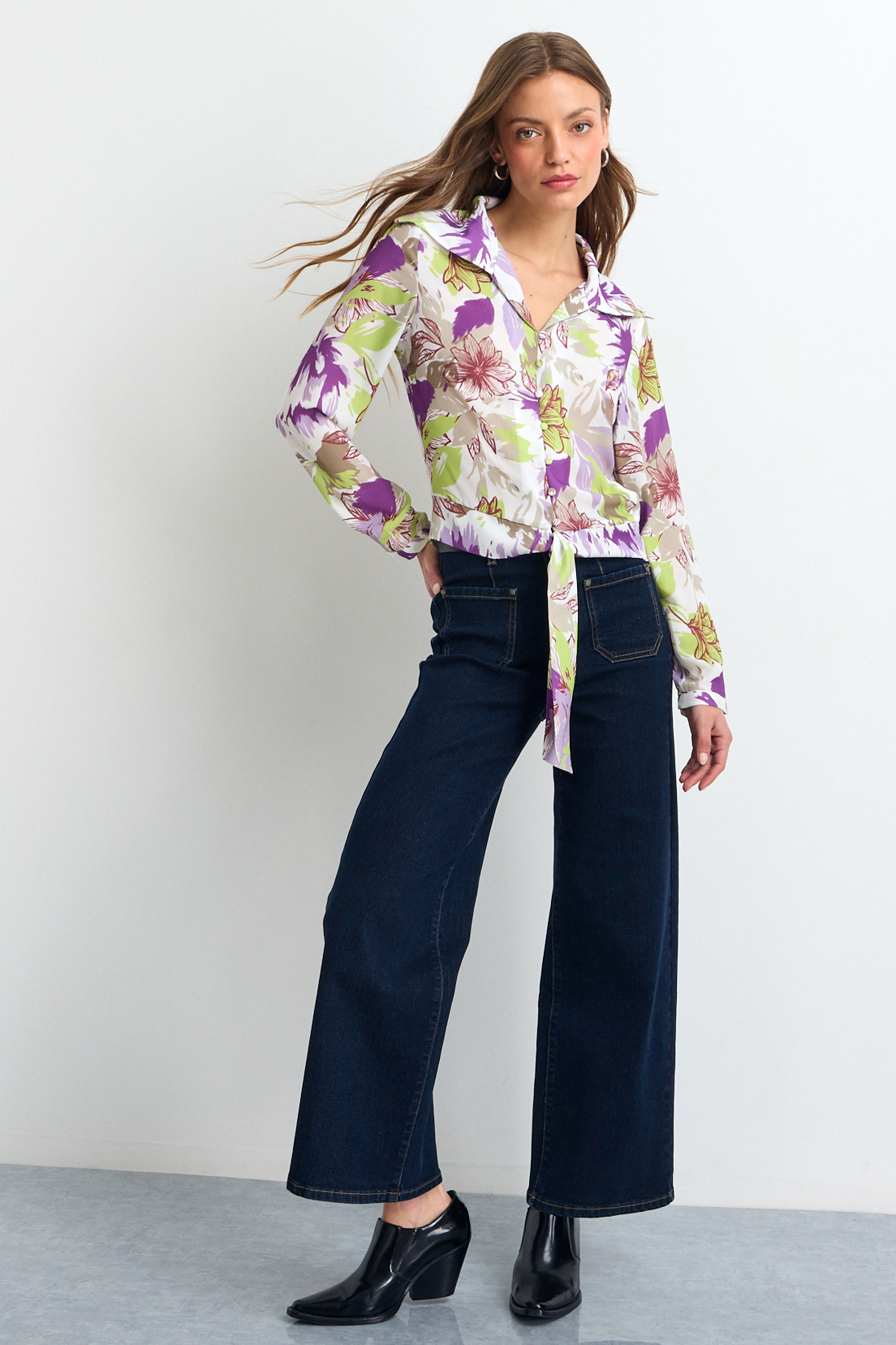 BLUSAS MANGA LARGA MORADO MUJER IO - 3