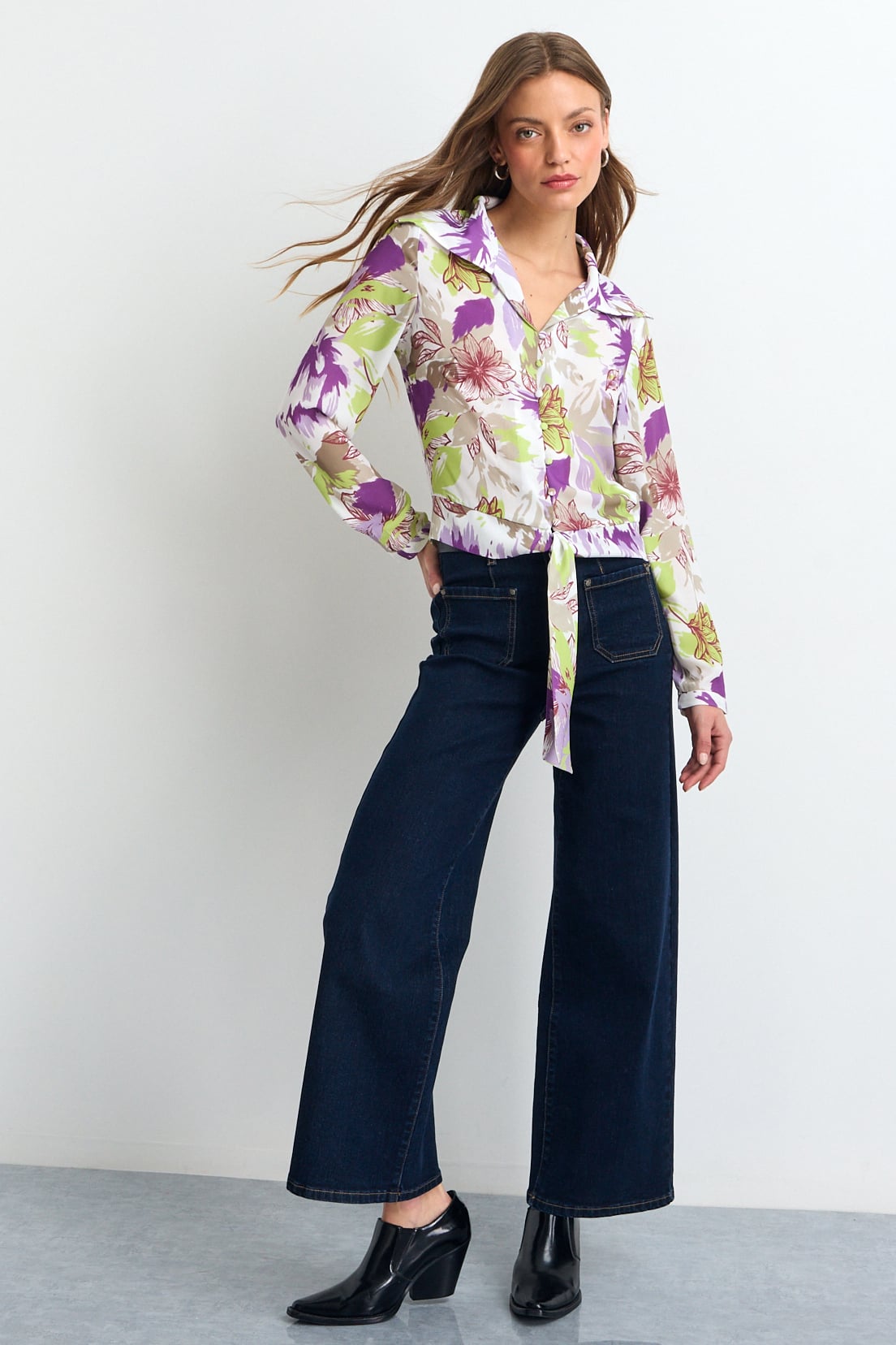 BLUSAS MANGA LARGA MORADO MUJER IO - 3