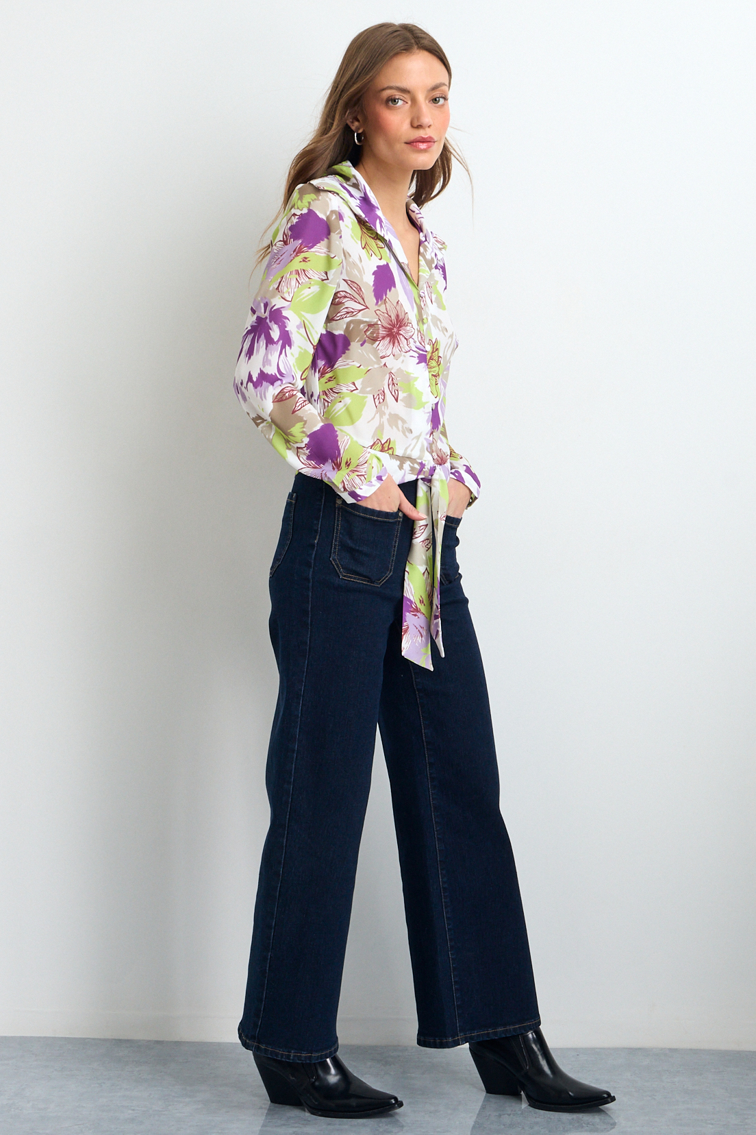 BLUSAS MANGA LARGA MORADO MUJER IO - 4
