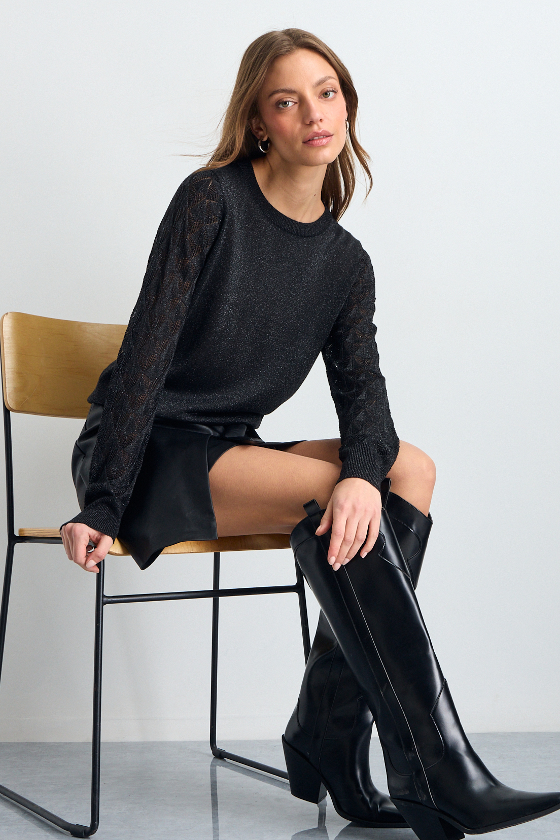 SWEATER NEGRO MUJER IO - 5