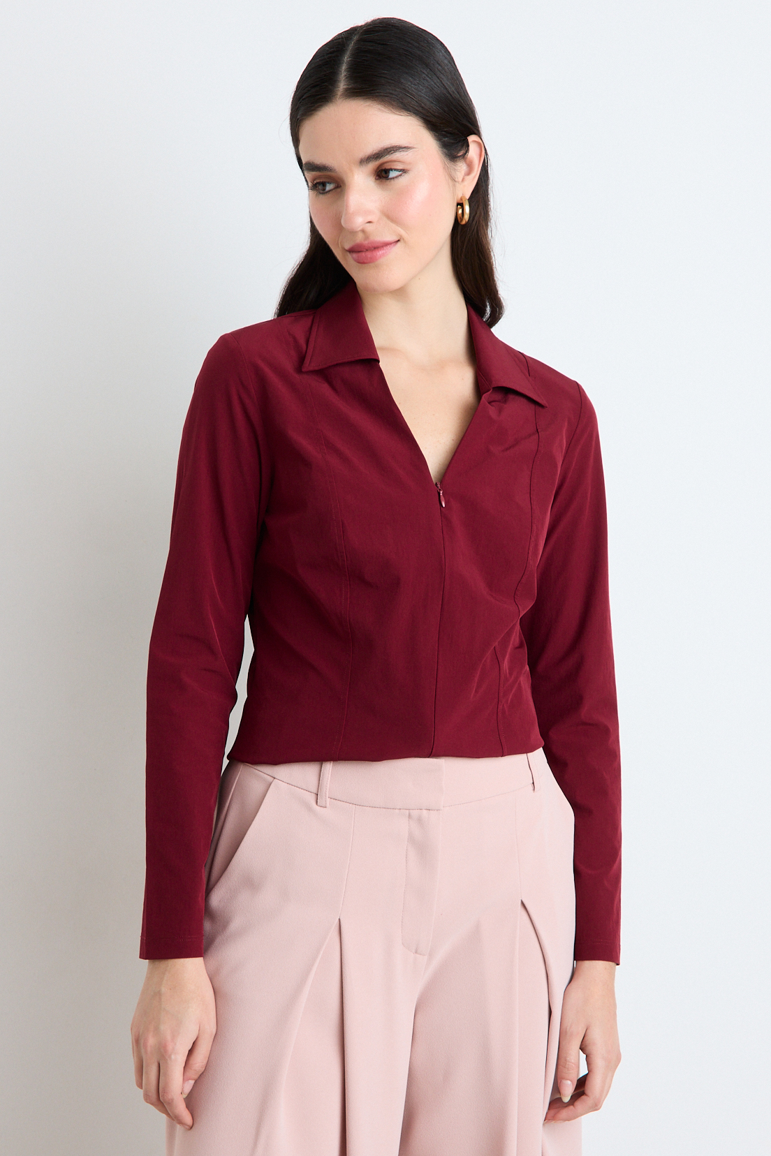 BLUSAS MANGA LARGA MORADO MUJER ASH - 1