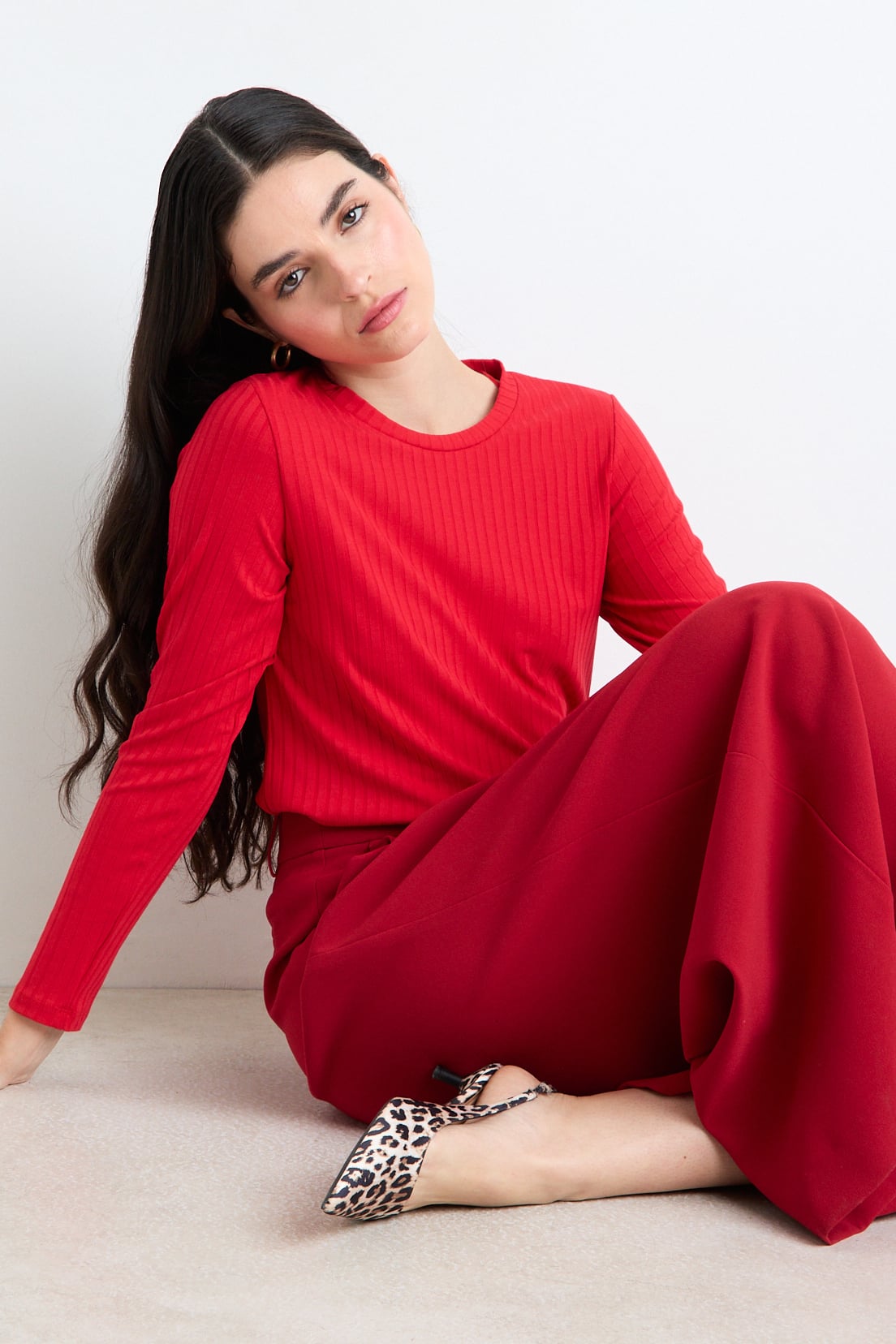 POLERA MANGA LARGA ROJO MUJER ASH - 2