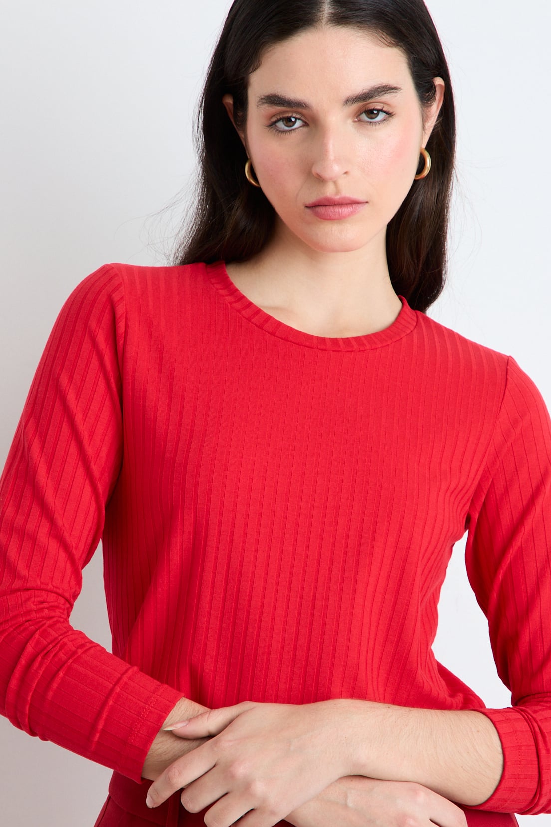 POLERA MANGA LARGA ROJO MUJER ASH - 3