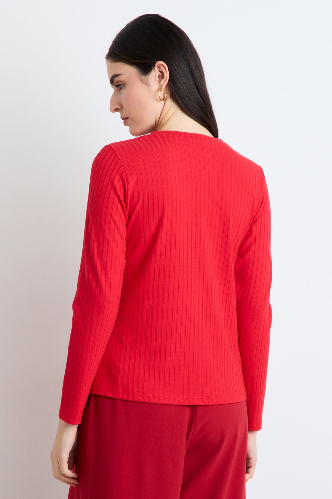 POLERA MANGA LARGA ROJO MUJER ASH - 5