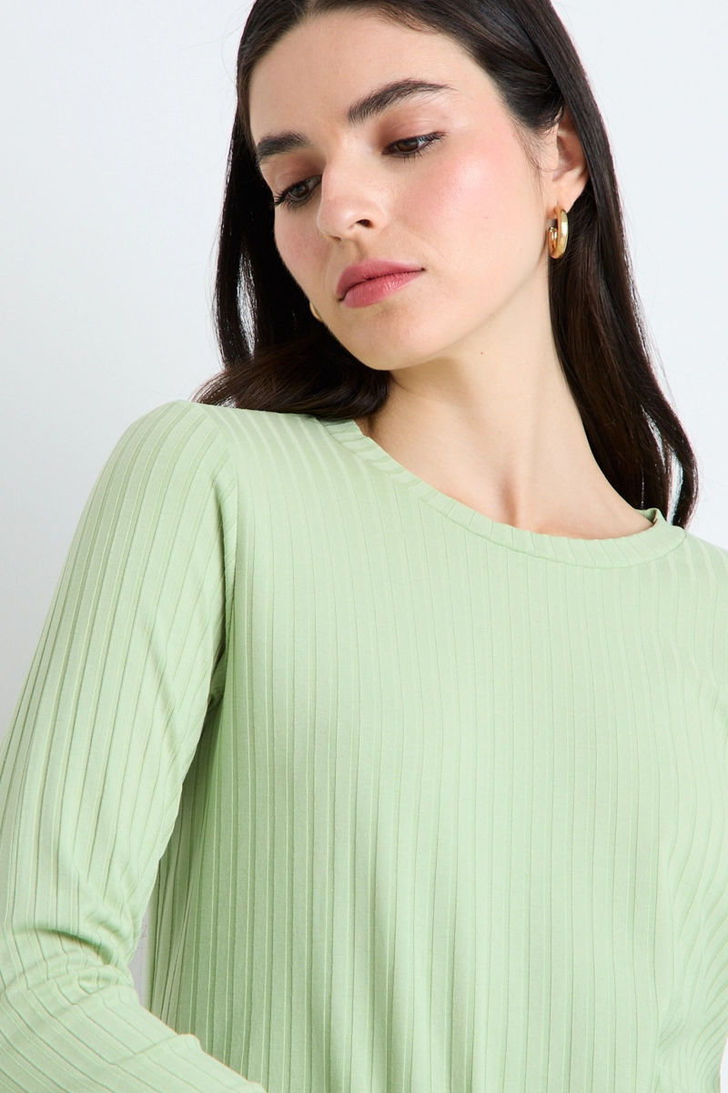 POLERA MANGA LARGA VERDE MUJER ASH - 2