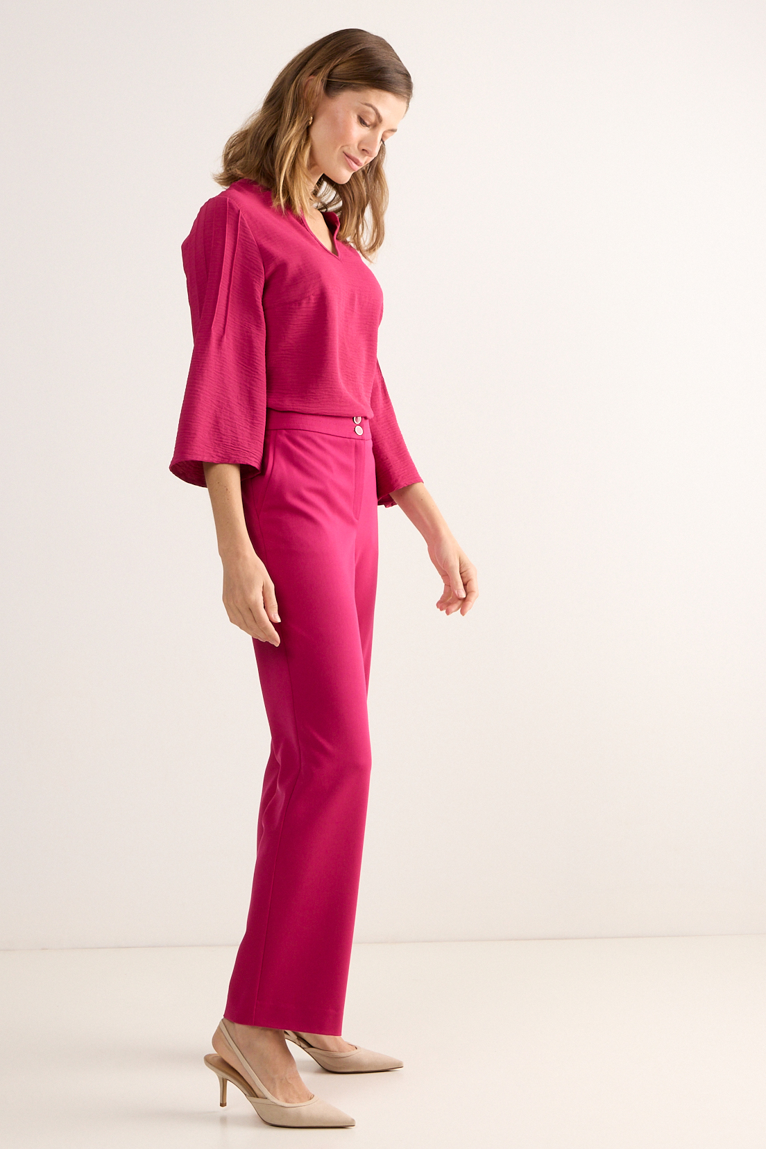 PANTALON FUCSIA MUJER MAGRIFFE - 4