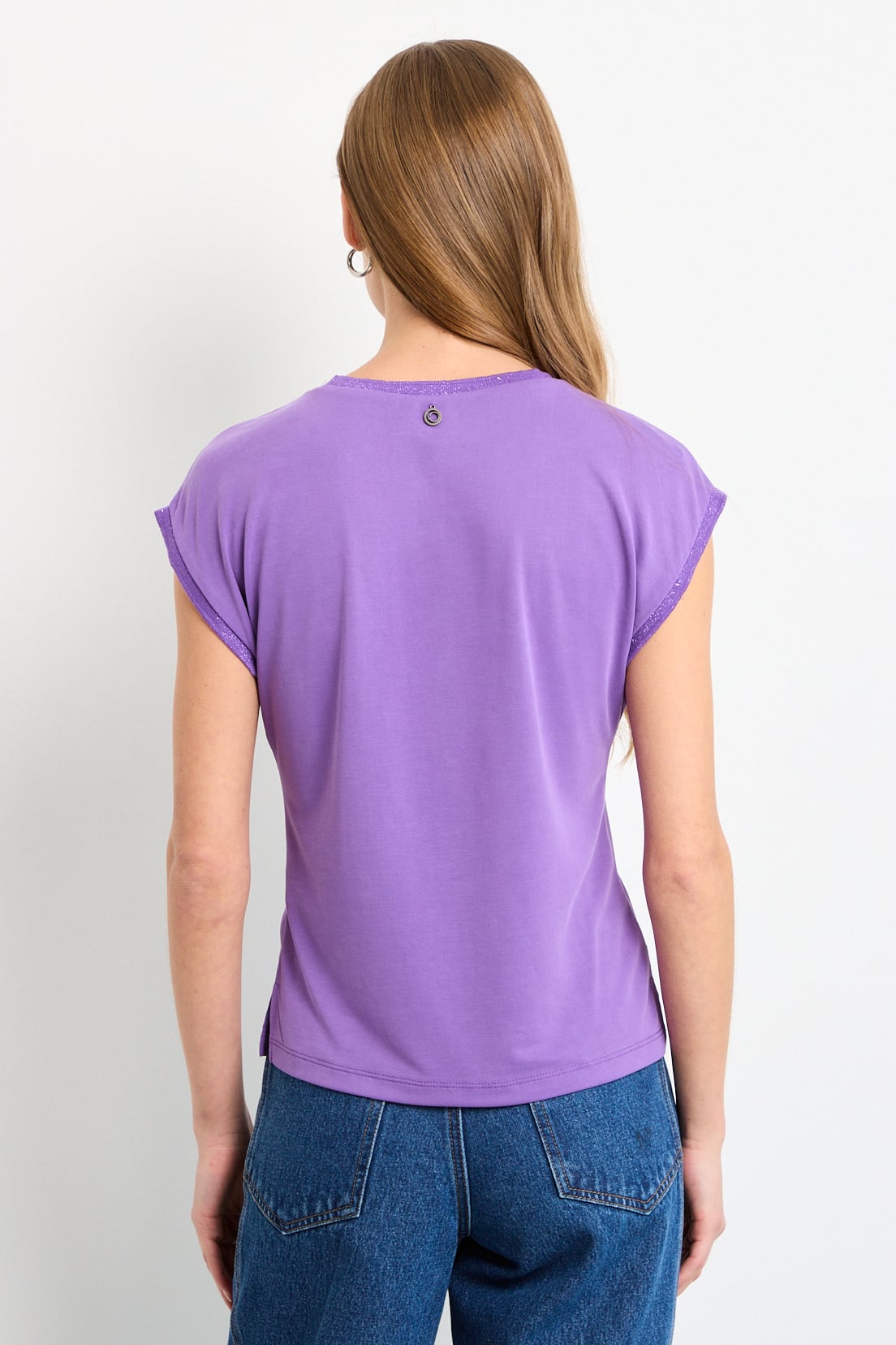 POLERA SIN MANGAS MORADO MUJER IO - 2