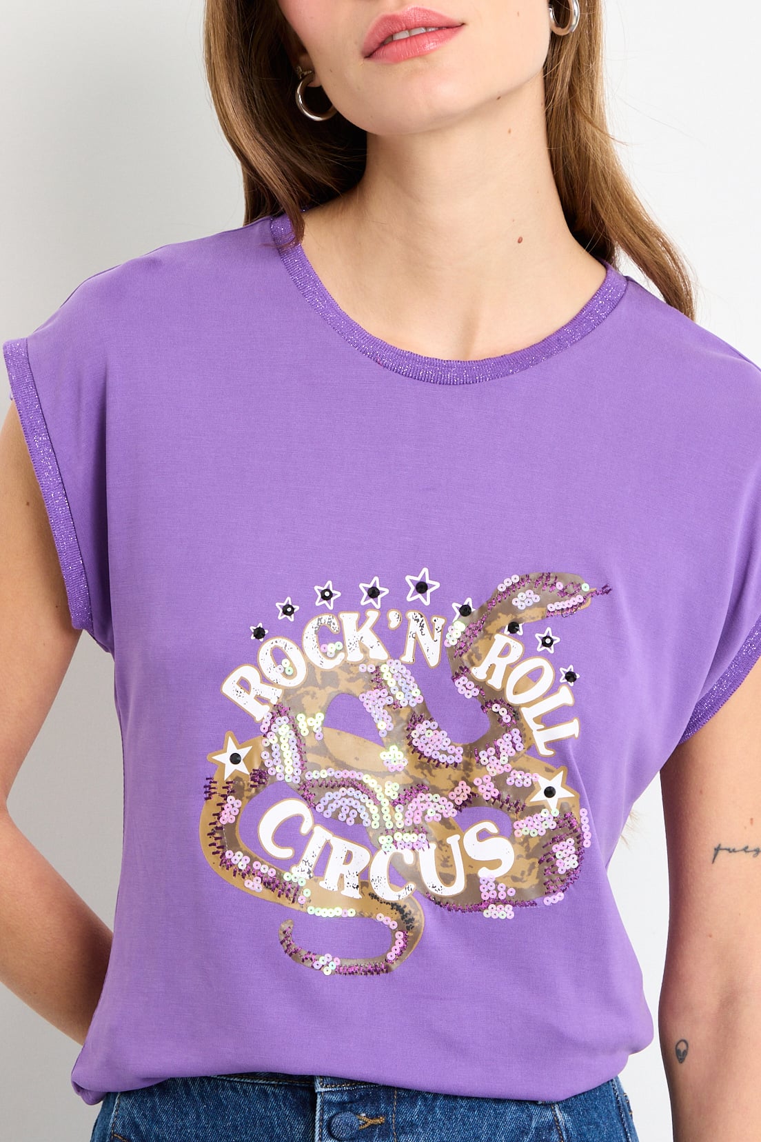 POLERA SIN MANGAS MORADO MUJER IO - 3