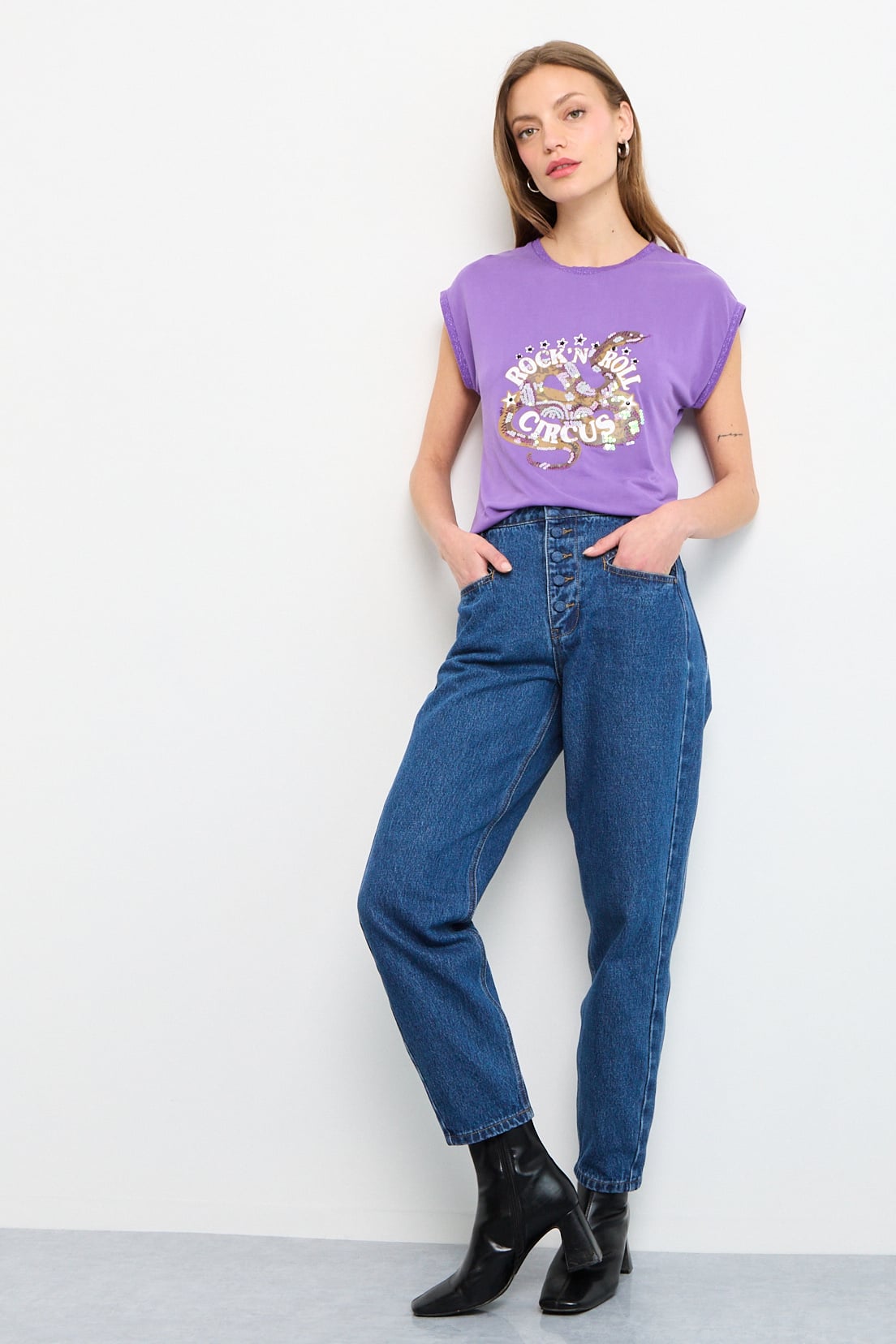 POLERA SIN MANGAS MORADO MUJER IO - 4