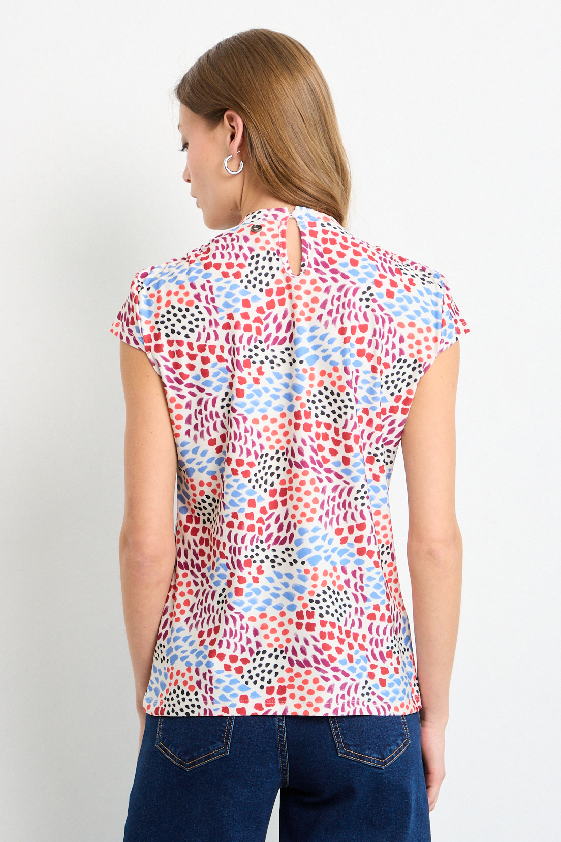 POLERA MANGA CORTA ROJO MUJER IO - 3