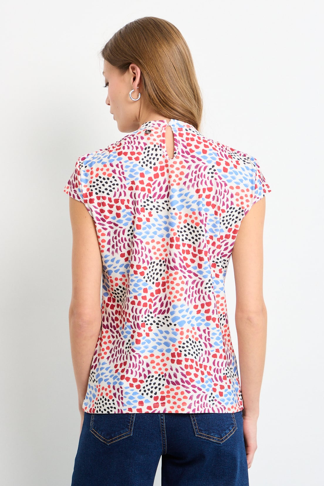 POLERA MANGA CORTA ROJO MUJER IO - 3