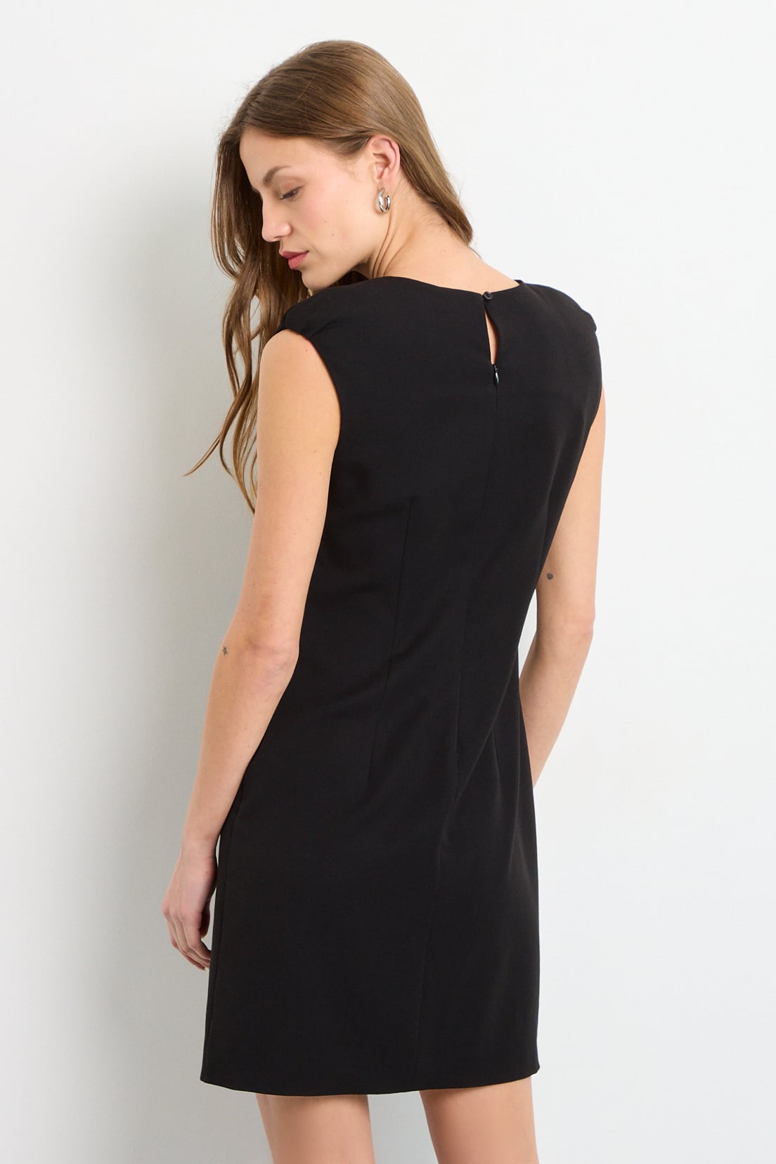 VESTIDO CORTO NEGRO MUJER IO - 3