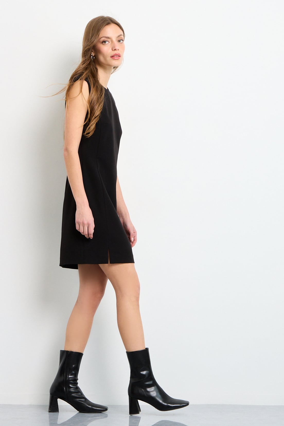VESTIDO CORTO NEGRO MUJER IO - 5