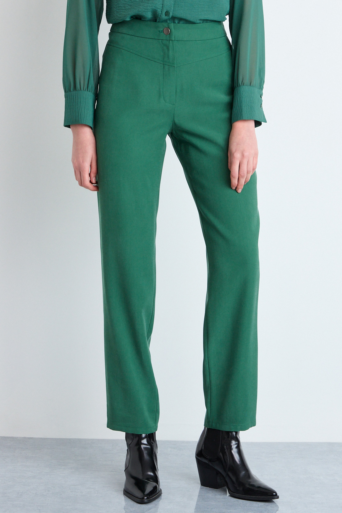 PANTALON VERDE OLIVA MUJER IO - 3