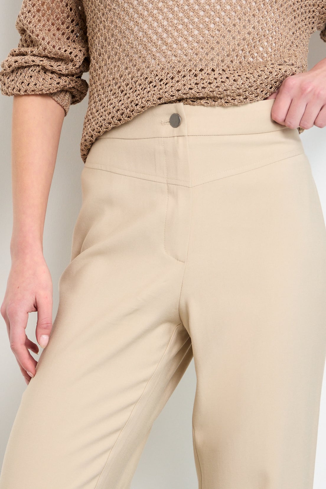 PANTALON BEIGE MUJER IO - 2
