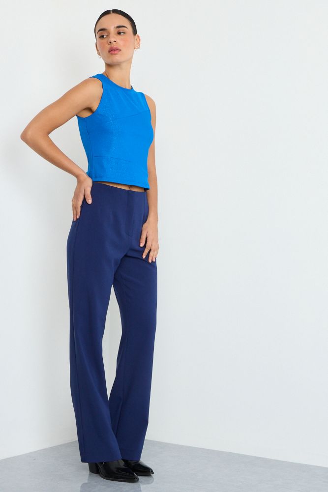 POLERA SIN MANGAS AZUL MUJER IO - 5