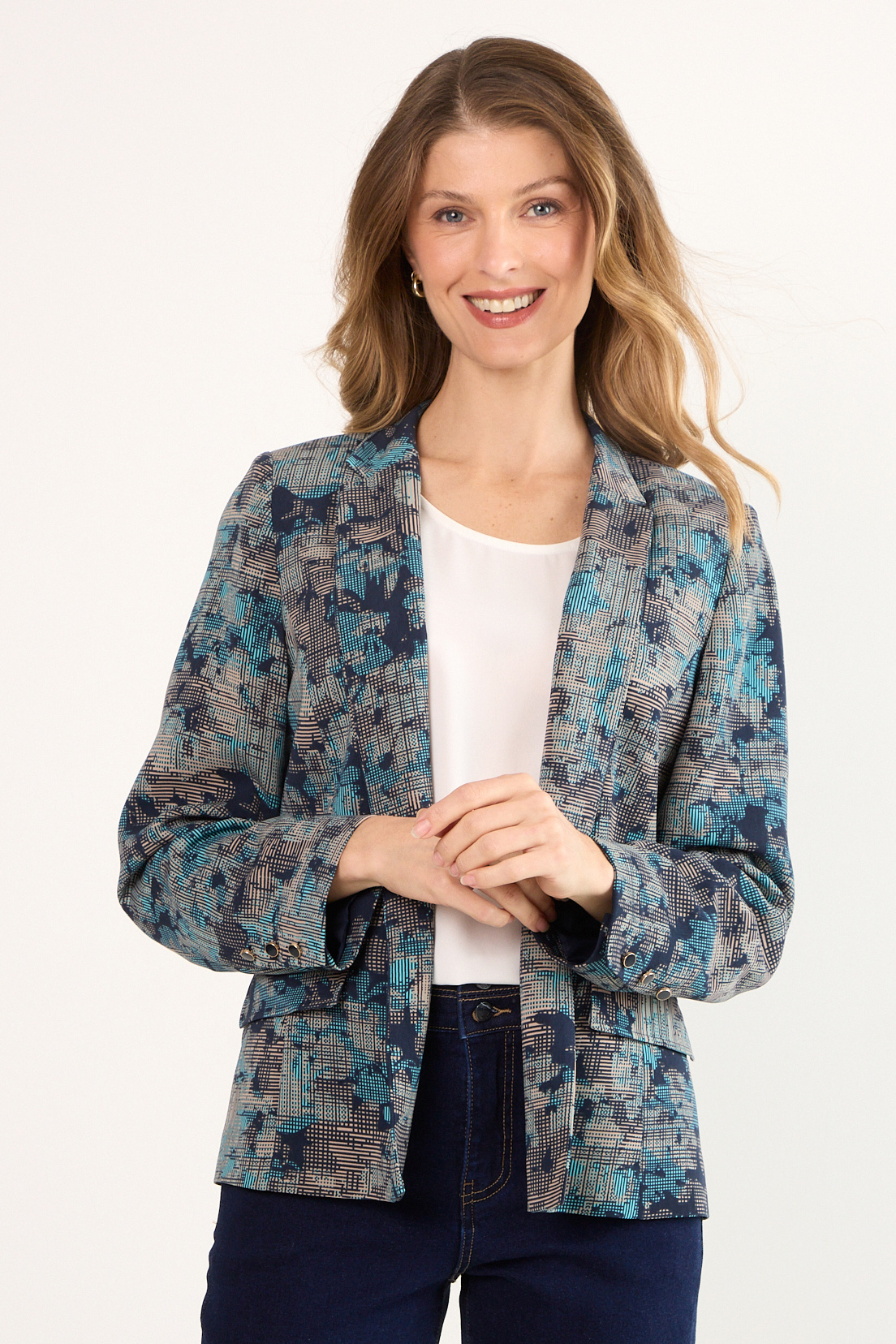 BLAZER CRUDO MUJER MAGRIFFE - 1