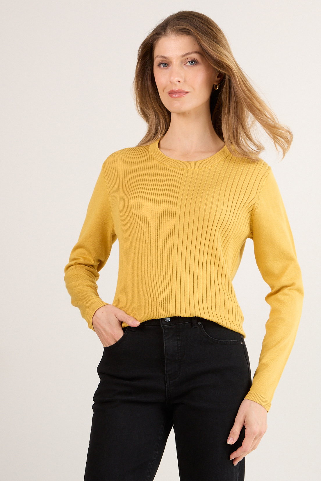 SWEATER AMARILLO MUJER MAGRIFFE - 1