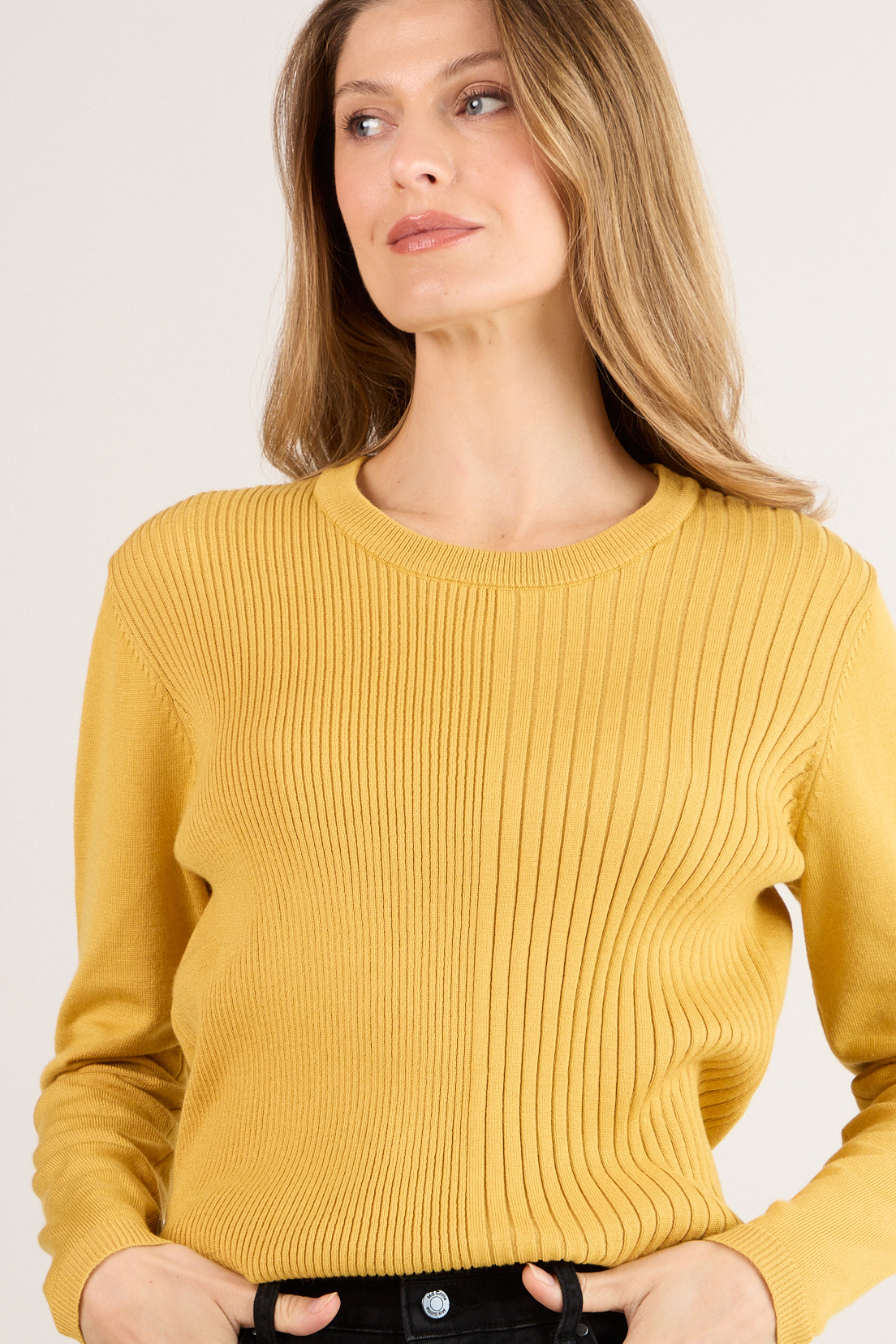 SWEATER AMARILLO MUJER MAGRIFFE - 2