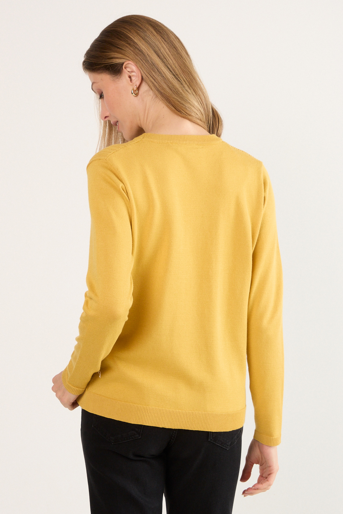 SWEATER AMARILLO MUJER MAGRIFFE - 3