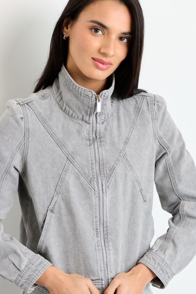 CHAQUETA GRIS MUJER IO - 3