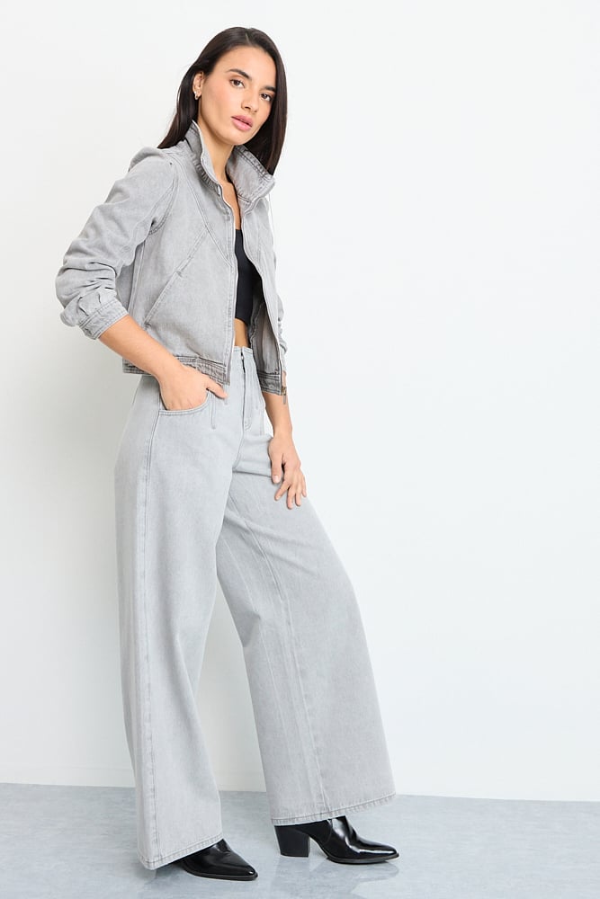 CHAQUETA GRIS MUJER IO - 5