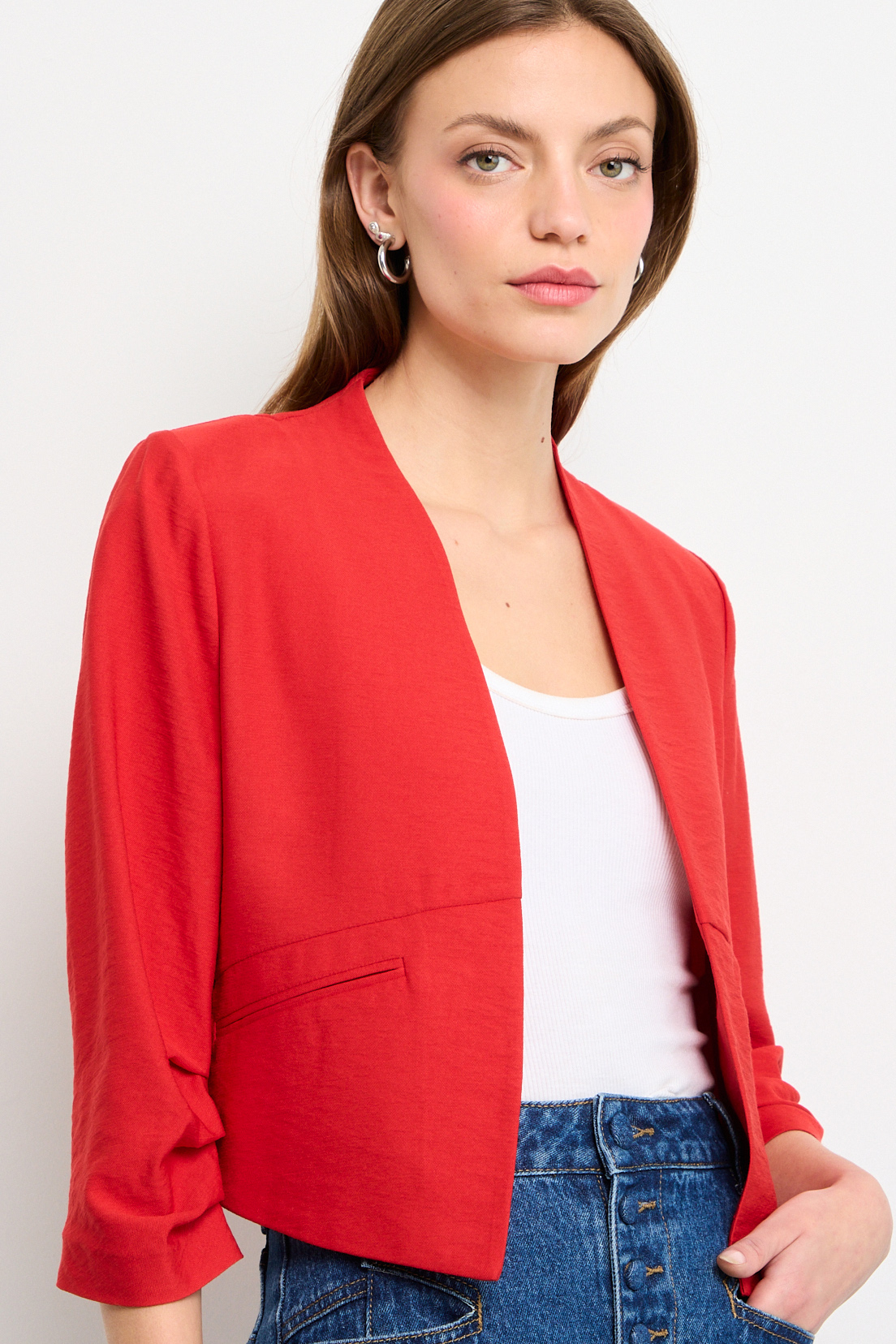 TAPADO ABIERTO ROJO MUJER IO - 1