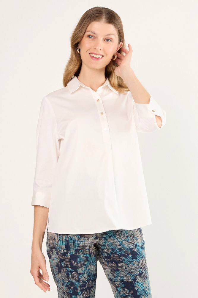 BLUSAS MANGA LARGA CRUDO MUJER MAGRIFFE - 1