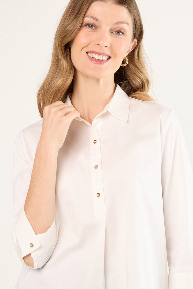 BLUSAS MANGA LARGA CRUDO MUJER MAGRIFFE - 2