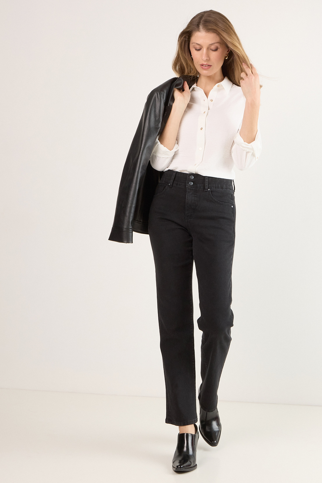 JEANS NEGRO MUJER MAGRIFFE - 1