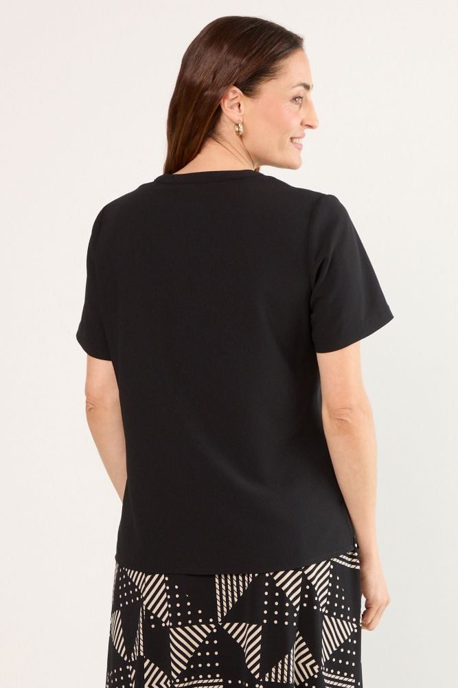 BLUSAS MANGA CORTA NEGRO MUJER MAGRIFFE - 3