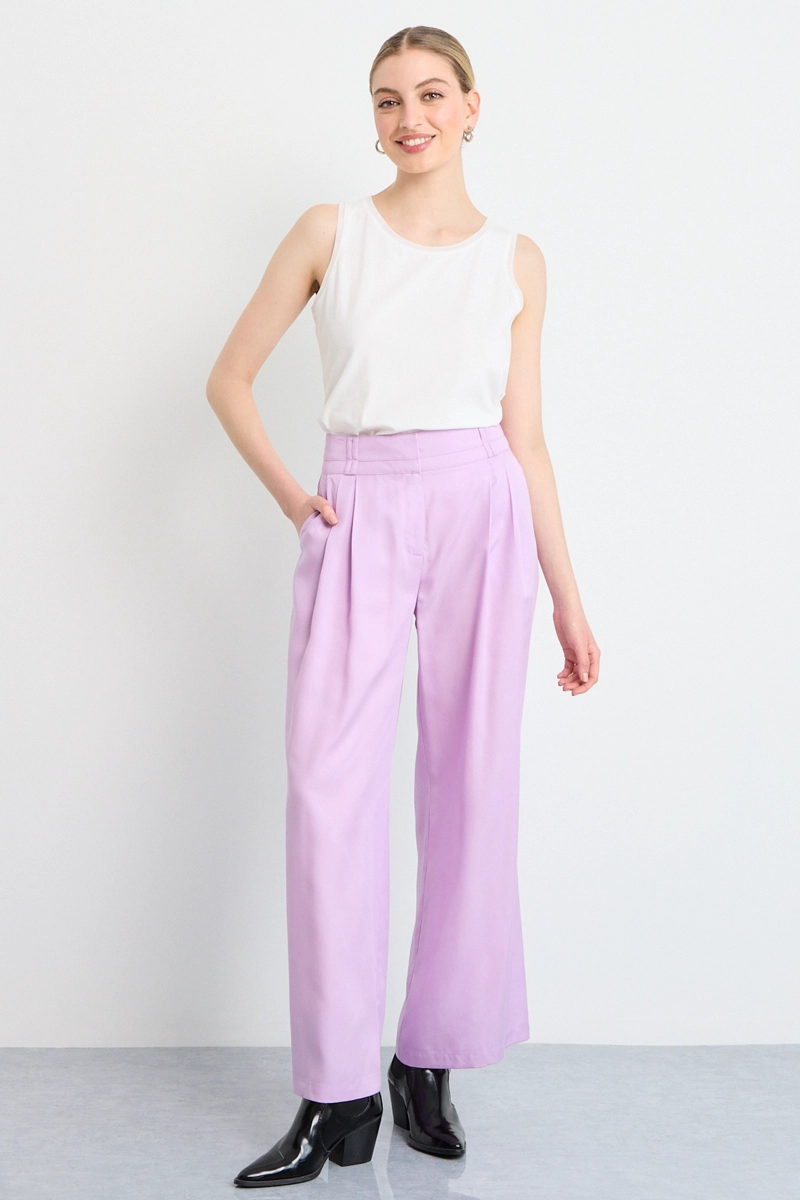 PANTALON MORADO MUJER IO - 1