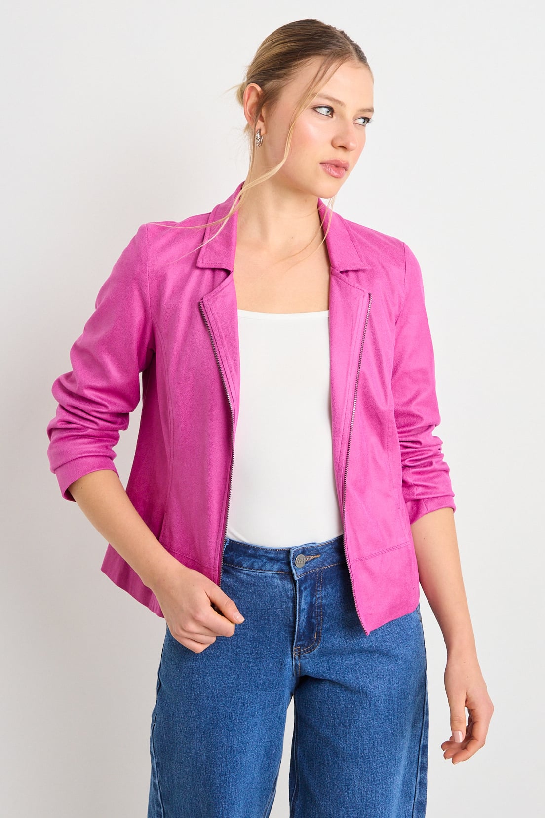 CHAQUETA ROSADA MUJER ASH - 1