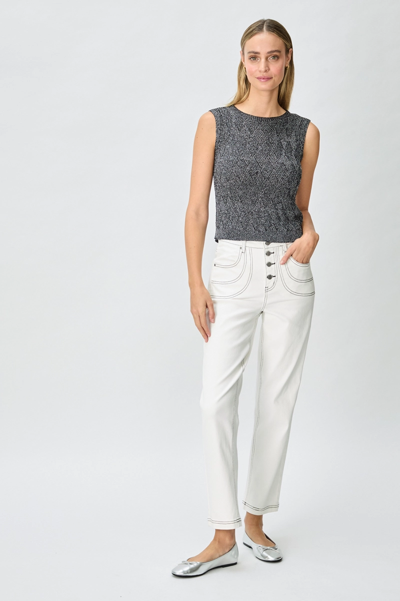 POLERA SIN MANGAS NEGRO MUJER IO - 5