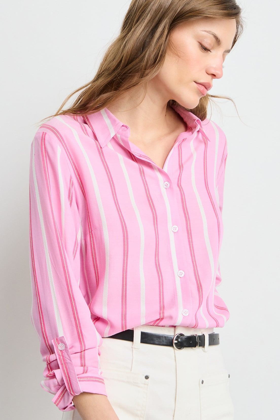 BLUSAS MANGA LARGA ROSA MUJER IO - 3