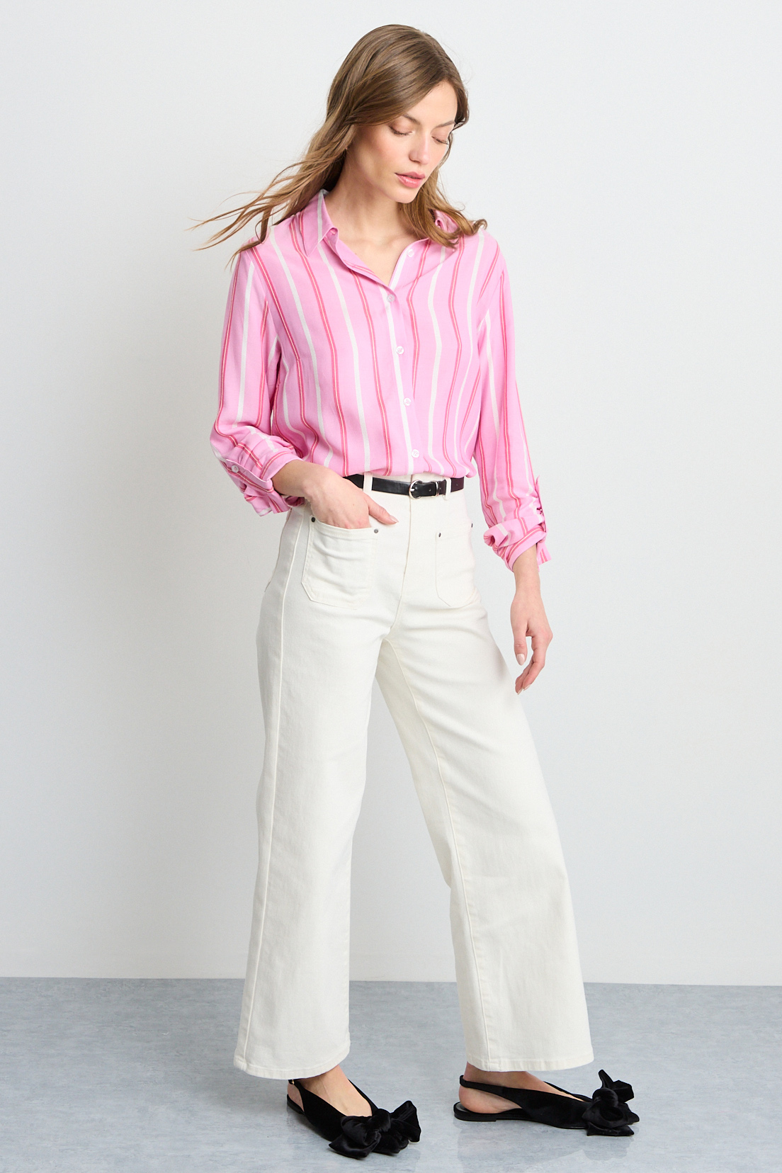BLUSAS MANGA LARGA ROSA MUJER IO - 5